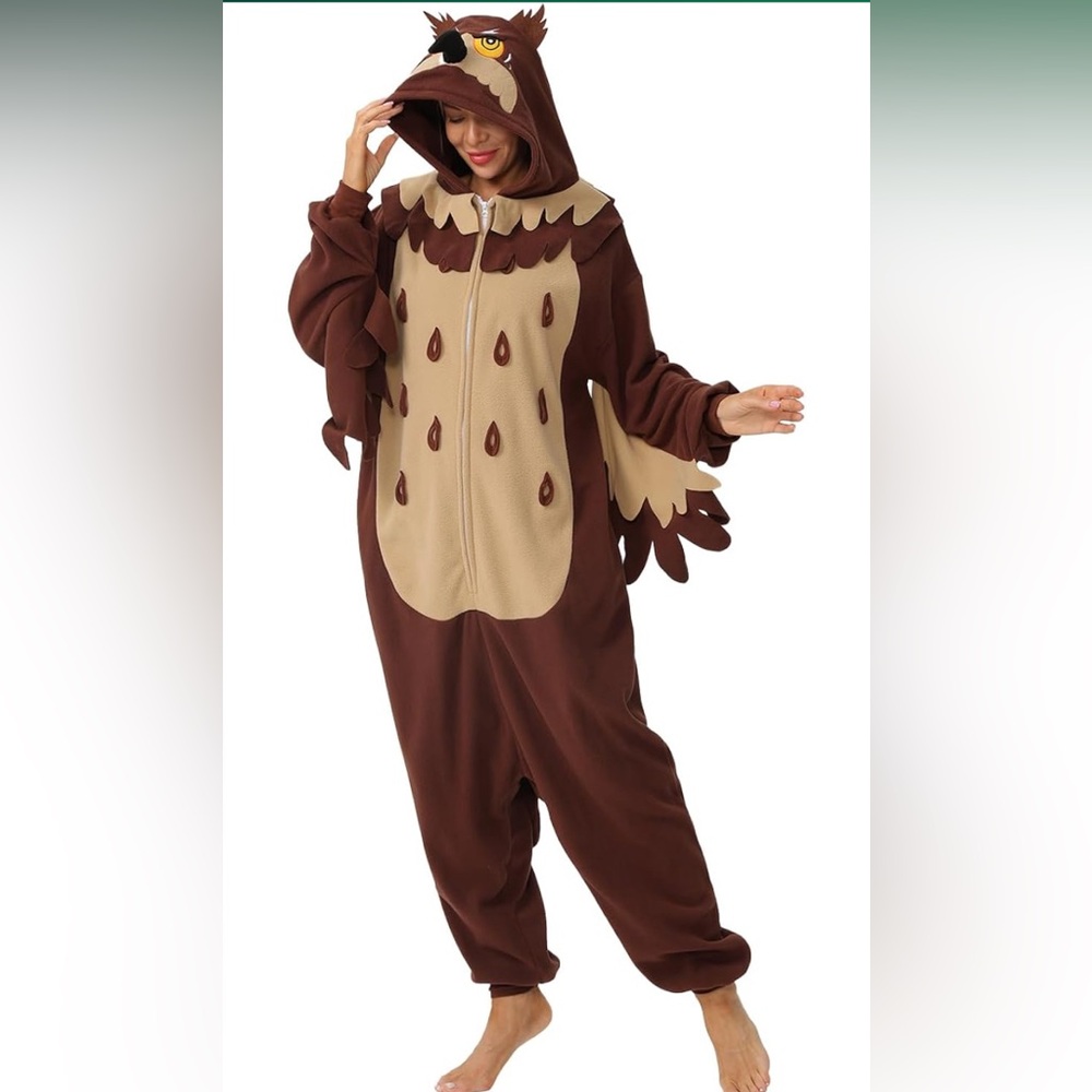 Brown Owl Adult Onesie